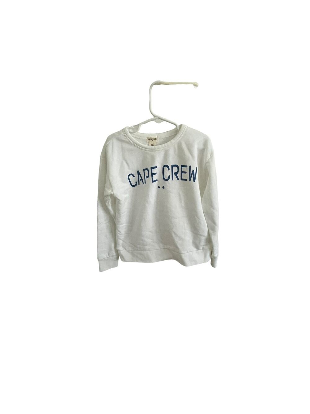 Crewcuts Factory "CAPE.CREW" White Sweatshirt for Girls, Size S